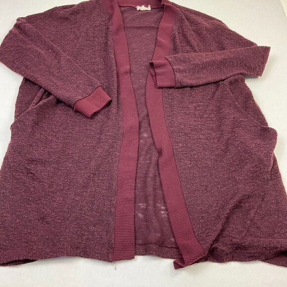 Urban Outfitters Silence + Noise Womens Cardigan Burgundy Red Knit Sweater Small - Picture 2 of 12